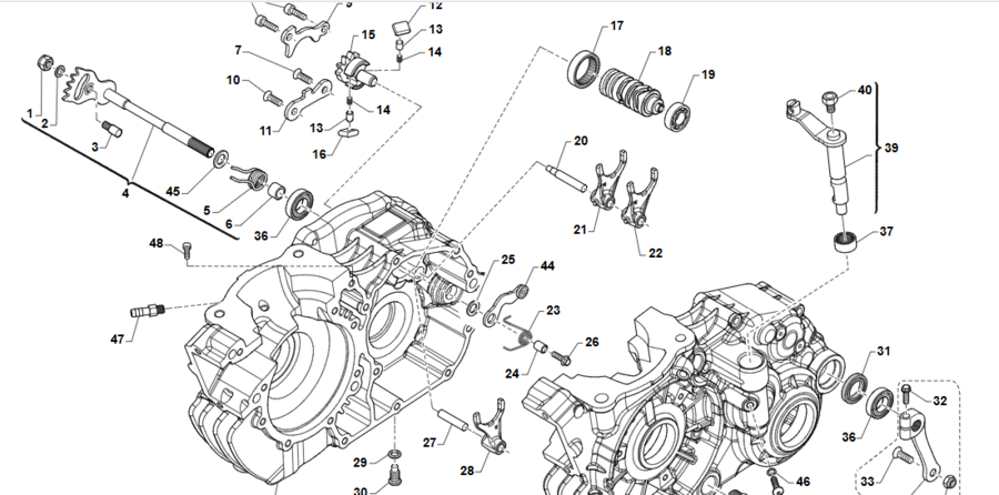 FORCHETTA ALBERO SECONDARIO POSIZIONE ALTA