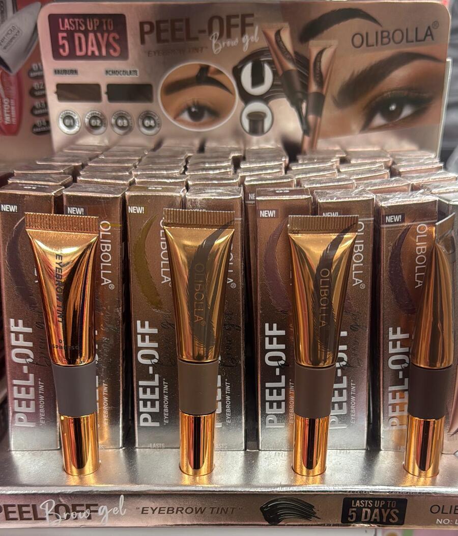 OLIBOLLA PEEL OFF EYEBROW GEL TINT 4 TONALITA'
 [Conf.da 48 pezzi]