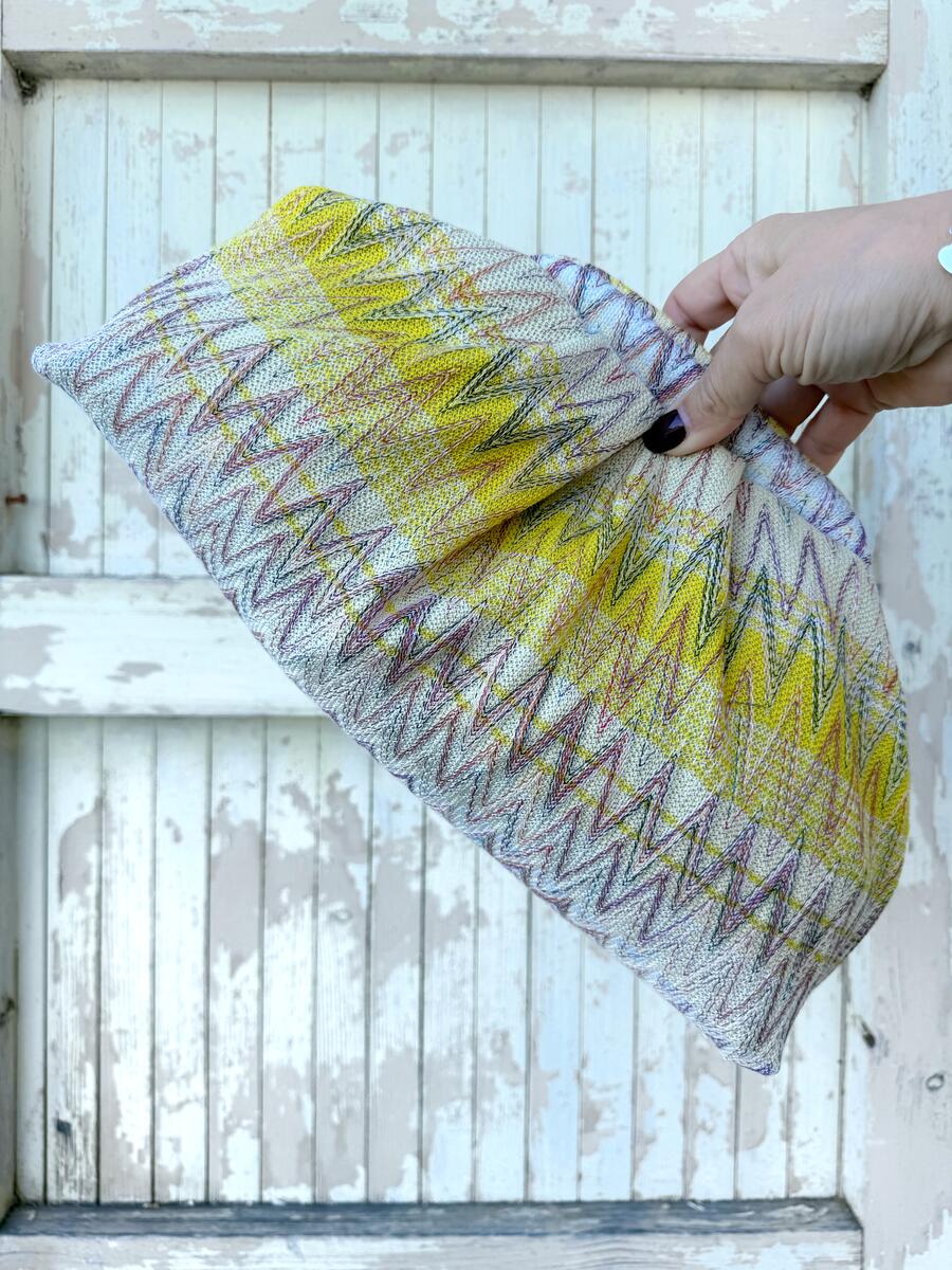 Soft bag zig zag toni del giallo