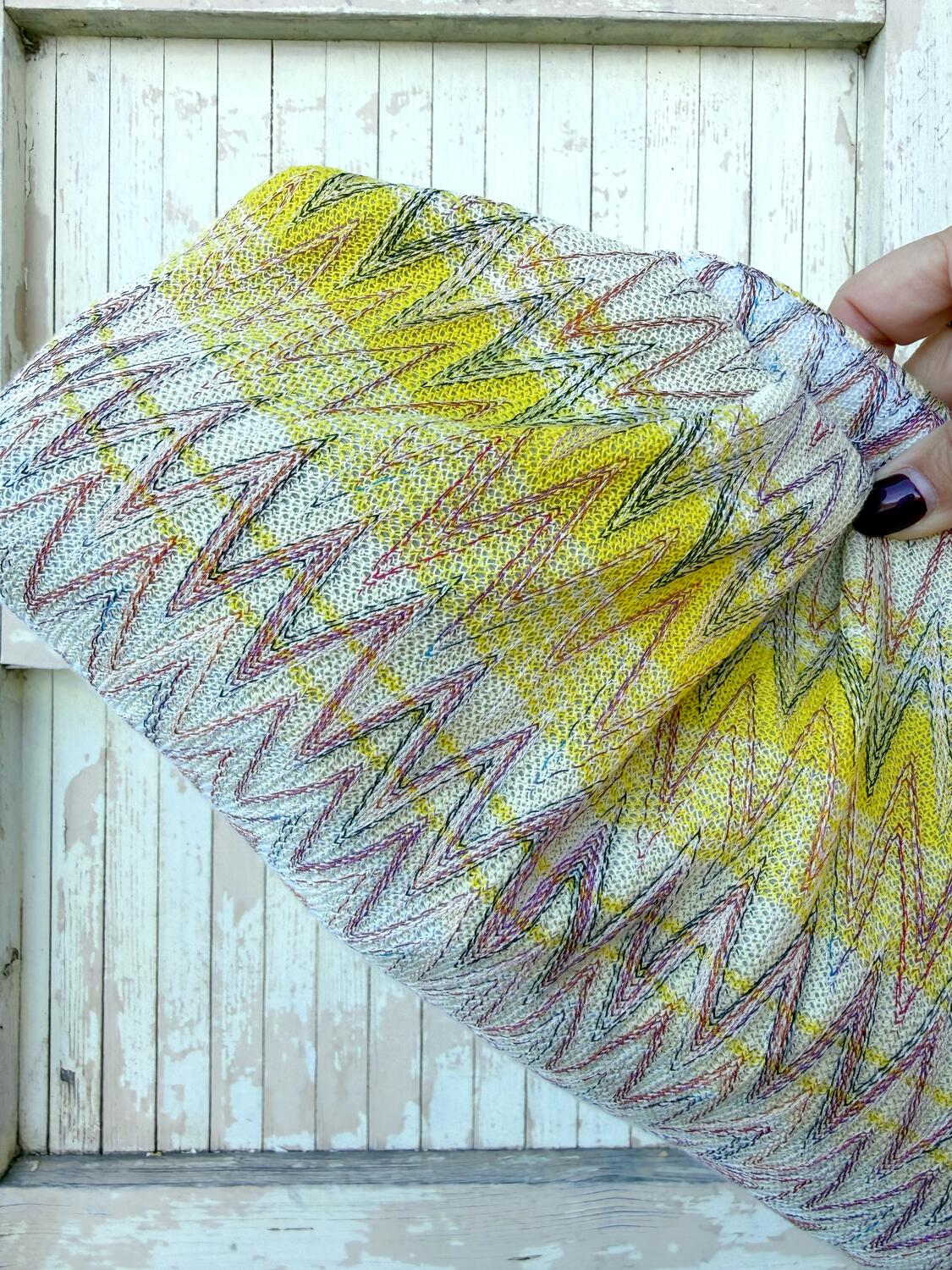 Soft bag zig zag toni del giallo