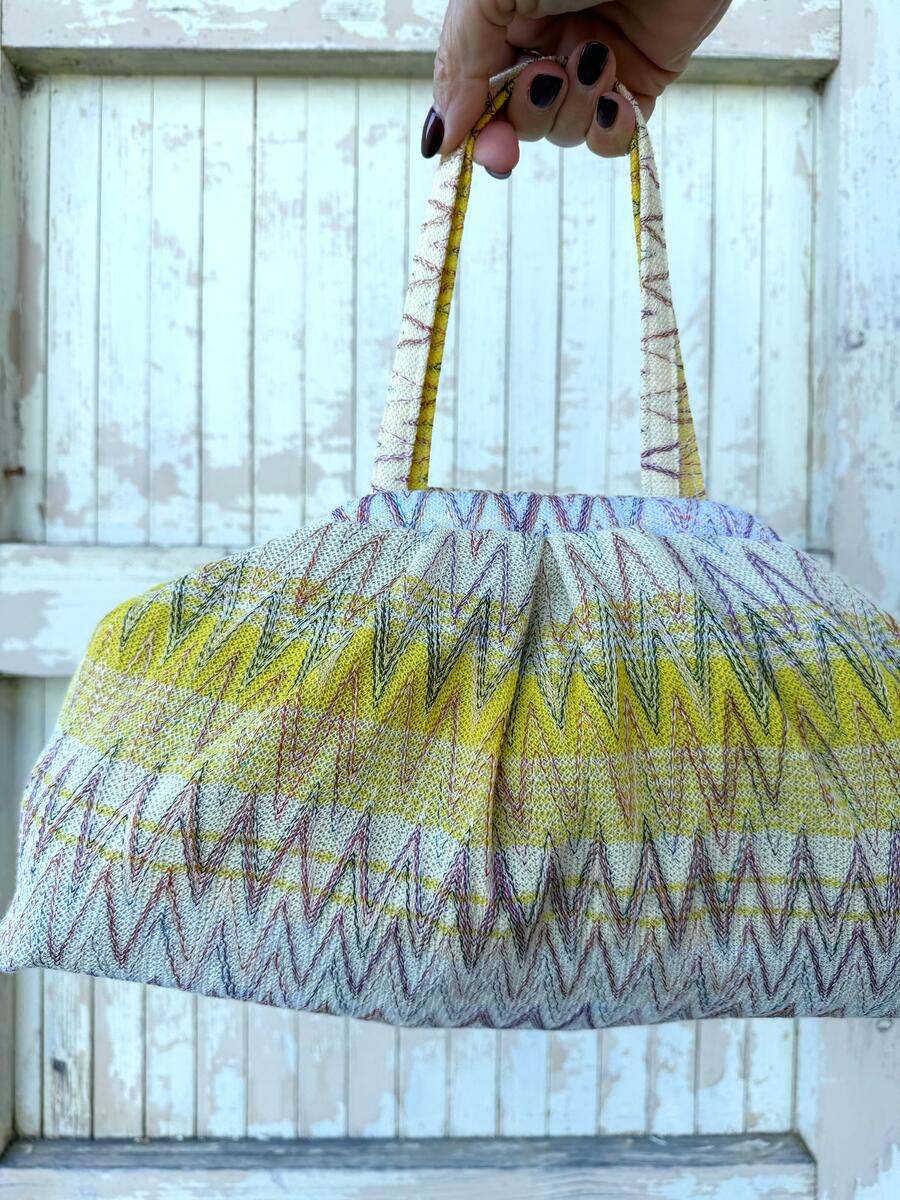 Soft bag zig zag toni del giallo