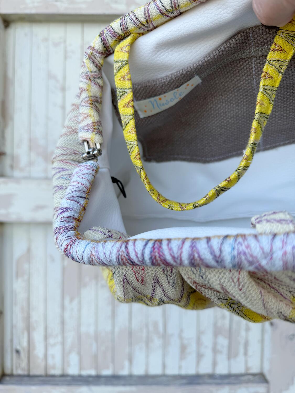 Soft bag zig zag toni del giallo