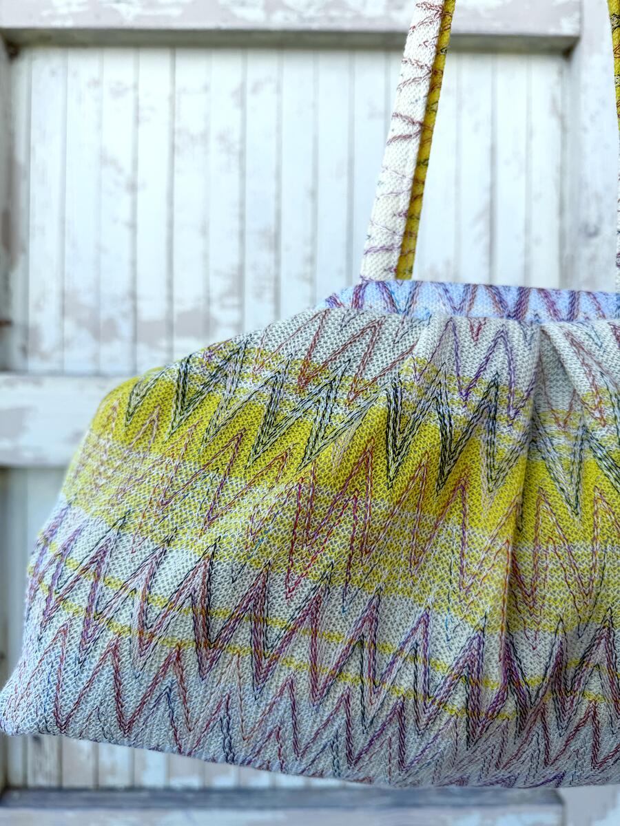 Soft bag zig zag toni del giallo