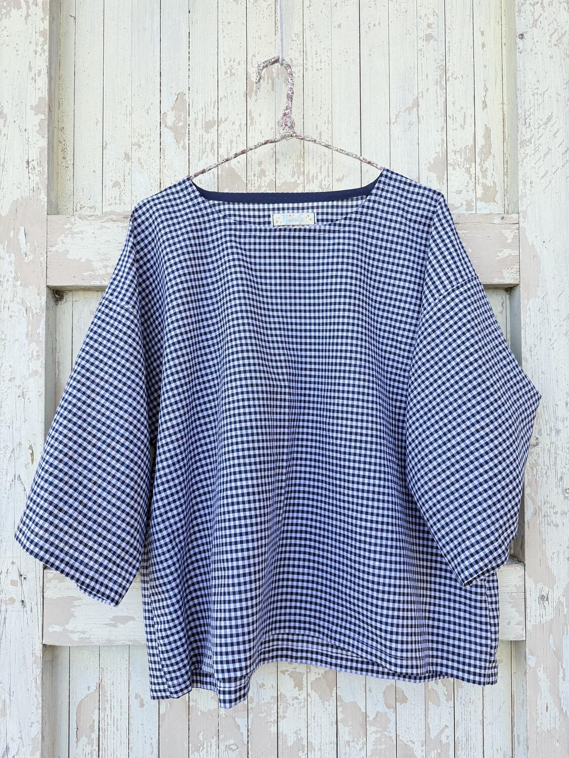 Camicia vichy blu