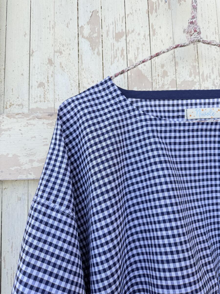 Camicia vichy blu