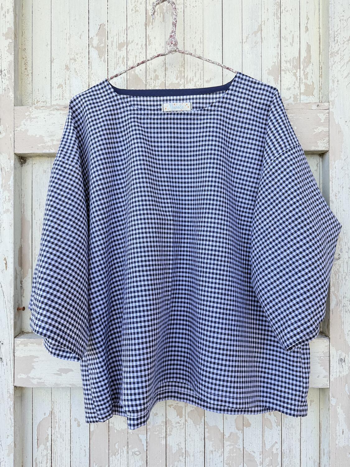 Camicia vichy blu