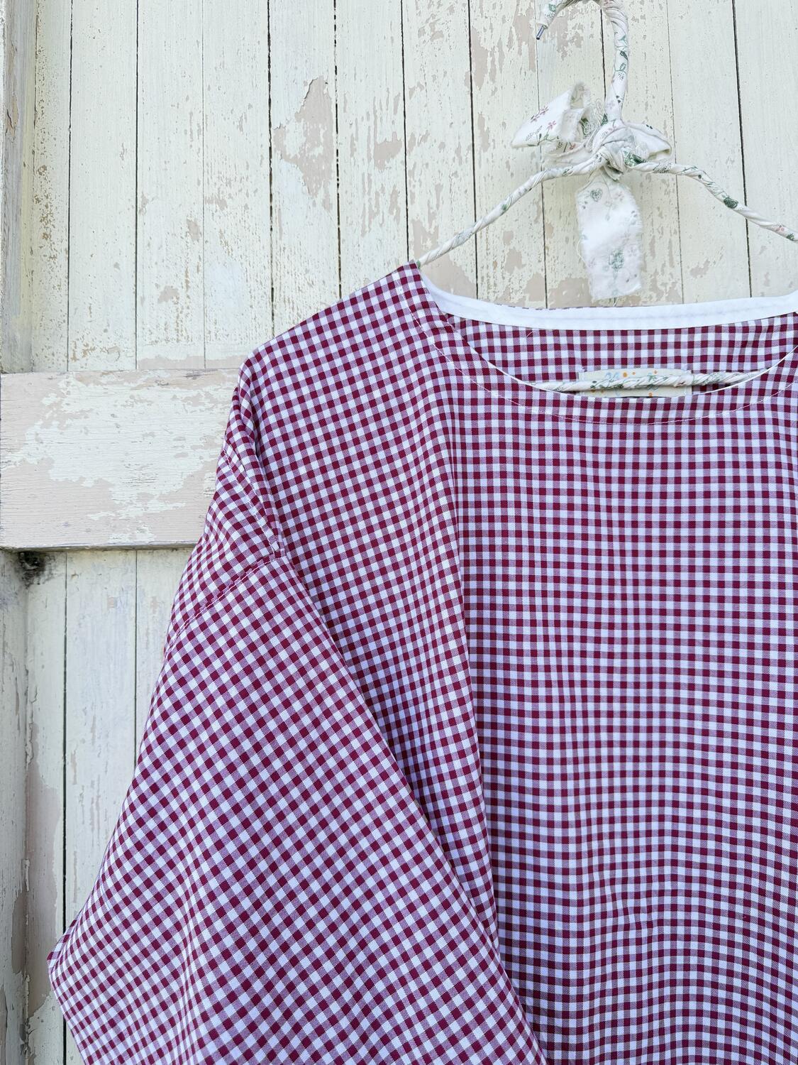 Camicia vichy rosso