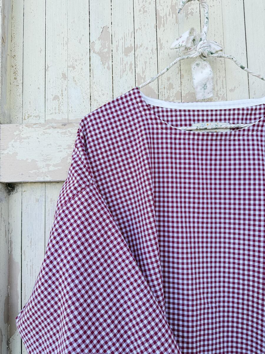 Camicia vichy rosso