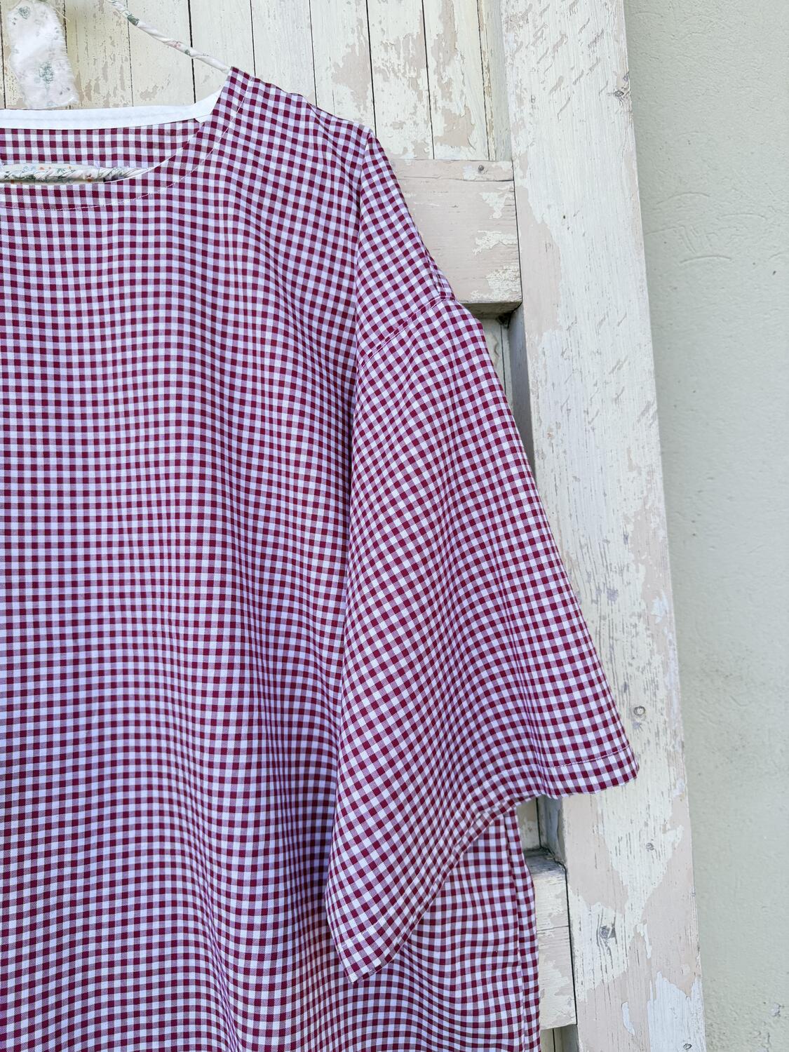 Camicia vichy rosso