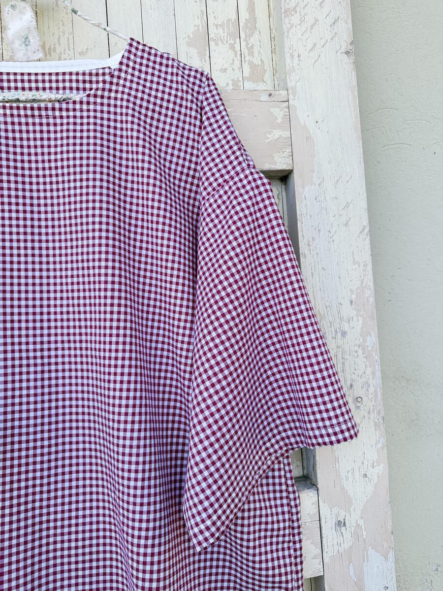 Camicia vichy rosso