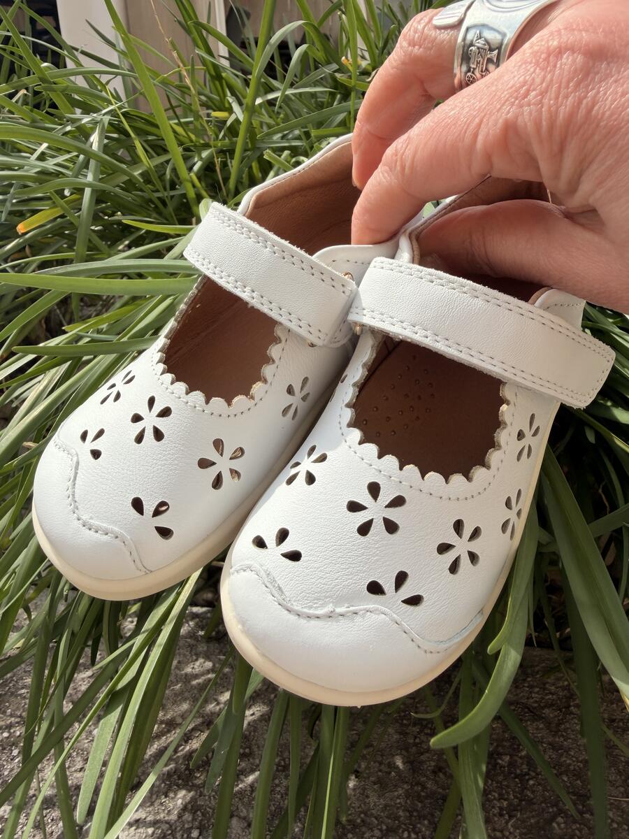 Bobux I-Walk Ballerina – Heather White