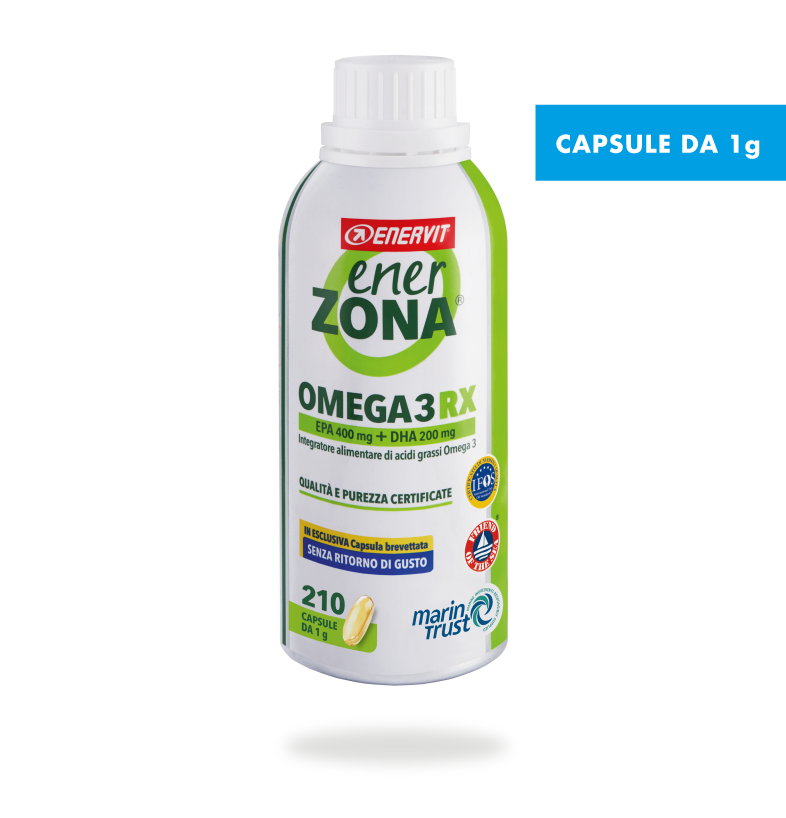 ENERVIT - ENERZONA - OMEGA 3 RX EPA 400 mg + DHA 200 mg  -  210 Capsule da 1 g