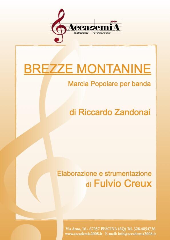 BREZZE MONTANINE (Per Banda) - Fulvio Creux / Riccardo Zandonai