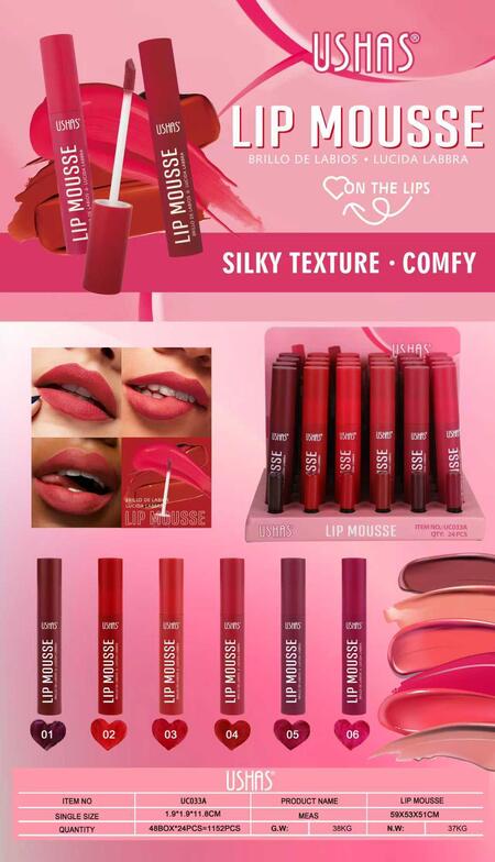 USHAS LIP MOUSSE 
 [Conf.da 24 pezzi]