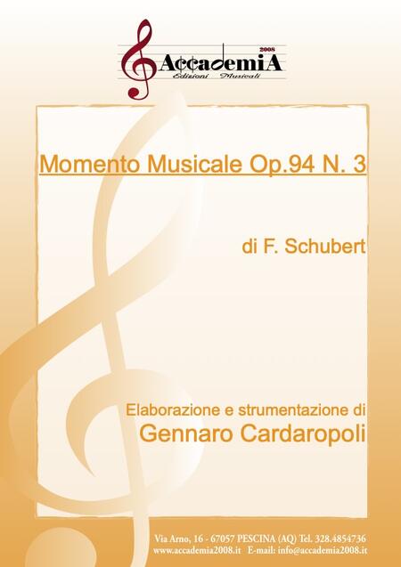 MOMENTO MUSICALE Op.94 N.3 (Per Banda) - Gennaro Cardaropoli / Franz Schubert
