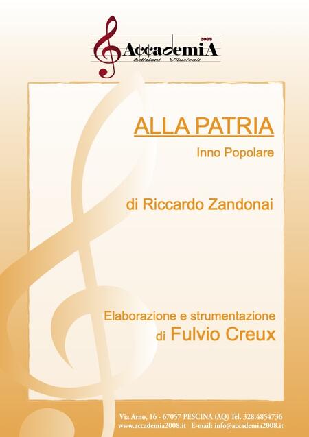 ALLA PATRIA (Per Banda) - Fulvio Creux / Riccardo Zandonai