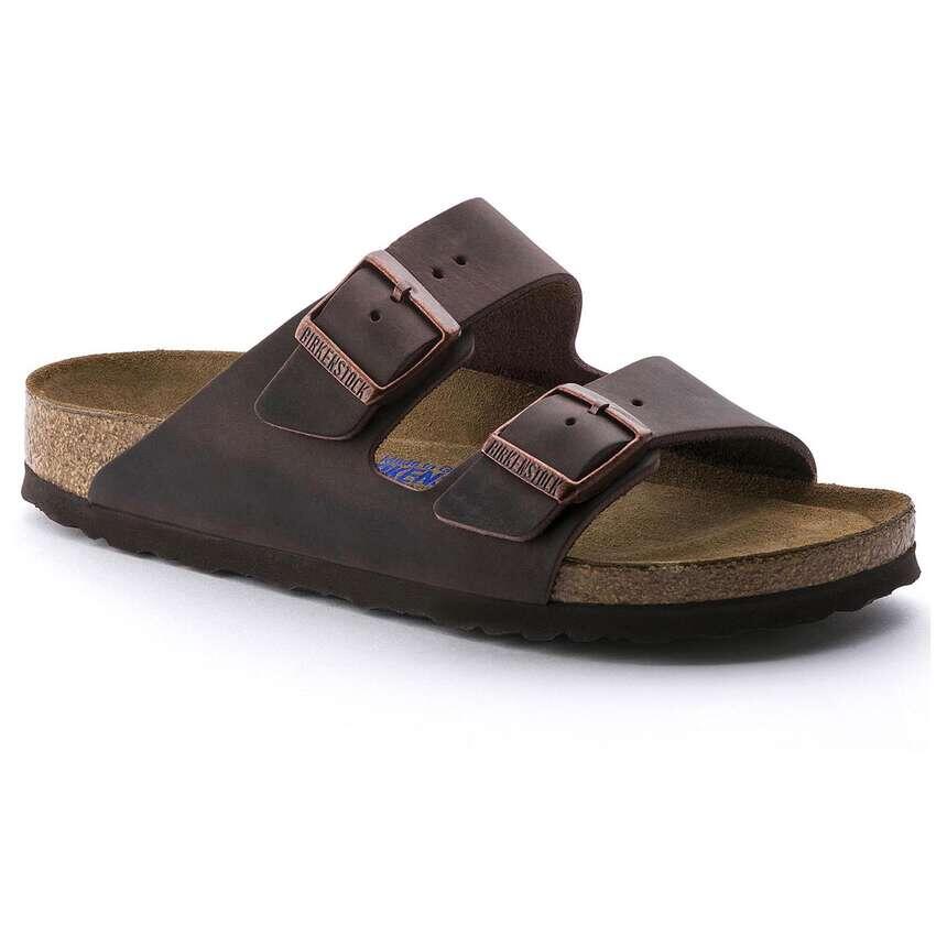 Birkenstock Arizona SFB Habana, Oiled Leather Plantare Morbido 452763