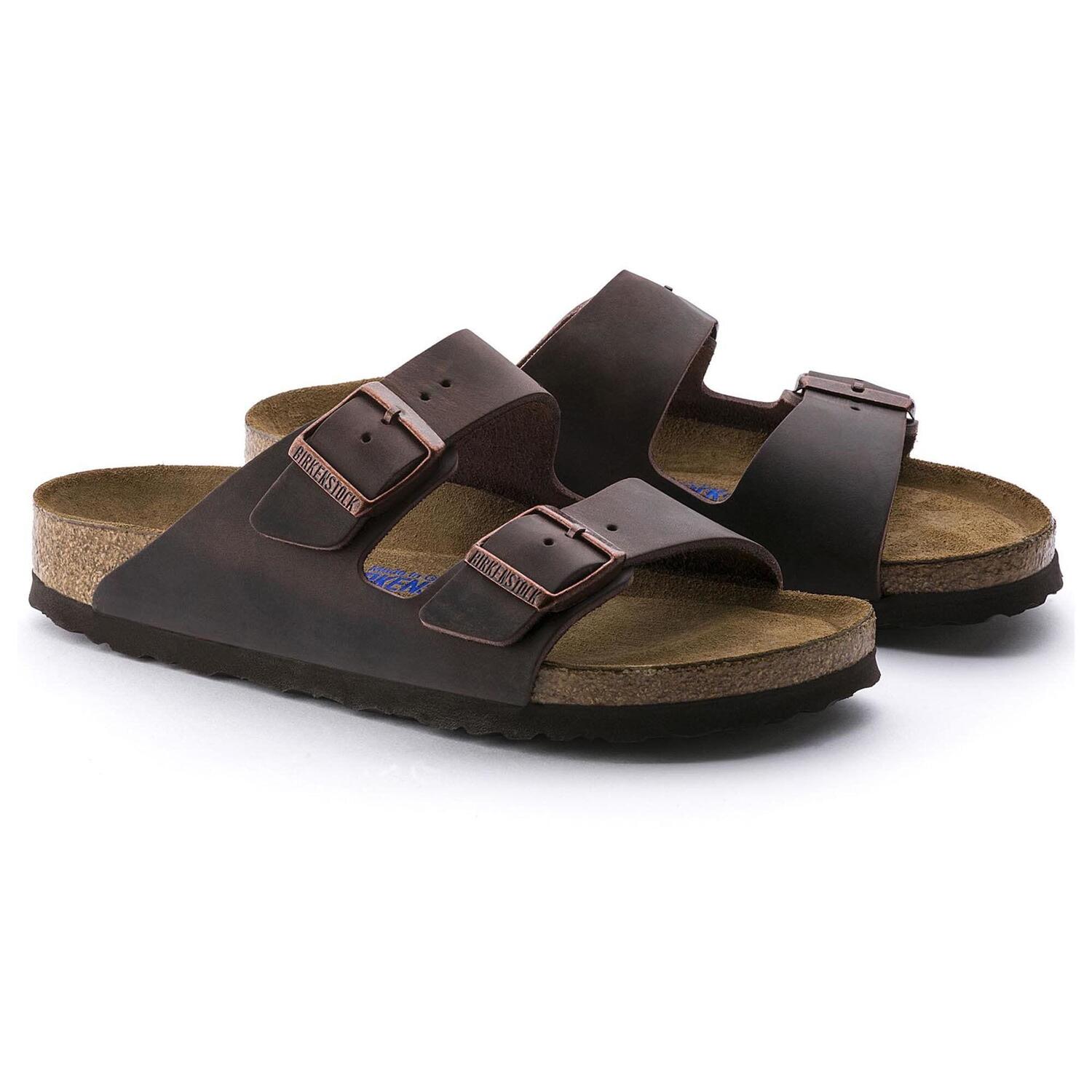 Birkenstock Arizona SFB Habana, Oiled Leather Plantare Morbido 452763