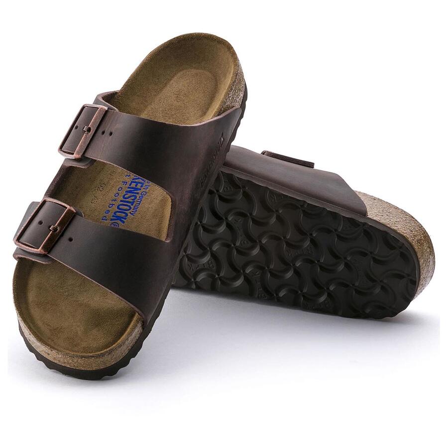 Birkenstock Arizona SFB Habana, Oiled Leather Plantare Morbido 452763