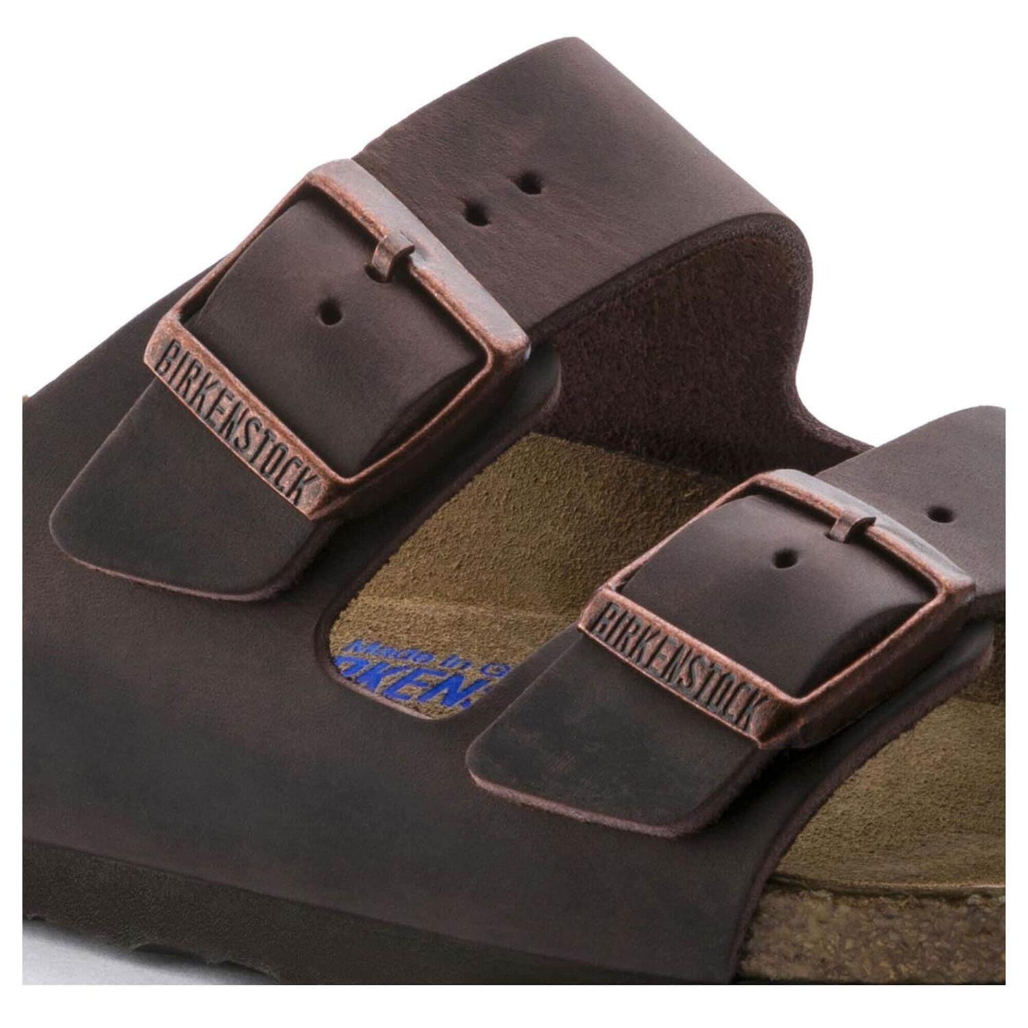 Birkenstock Arizona SFB Habana, Oiled Leather Plantare Morbido 452763