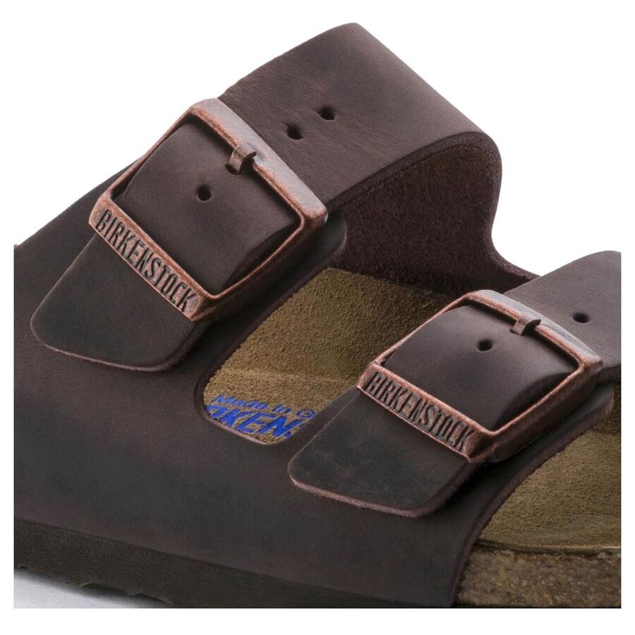 Birkenstock Arizona SFB Habana, Oiled Leather Plantare Morbido 452763