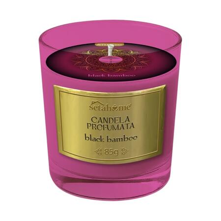 SETABLU CANDELA ARABA BLACK BAMBOO 85 GR (Confezione da 12 pezzi) 