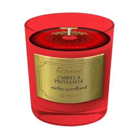 SETABLU CANDELA ARABA NICHE WOODLAND 85 GR (Confezione da 12 pezzi) 
