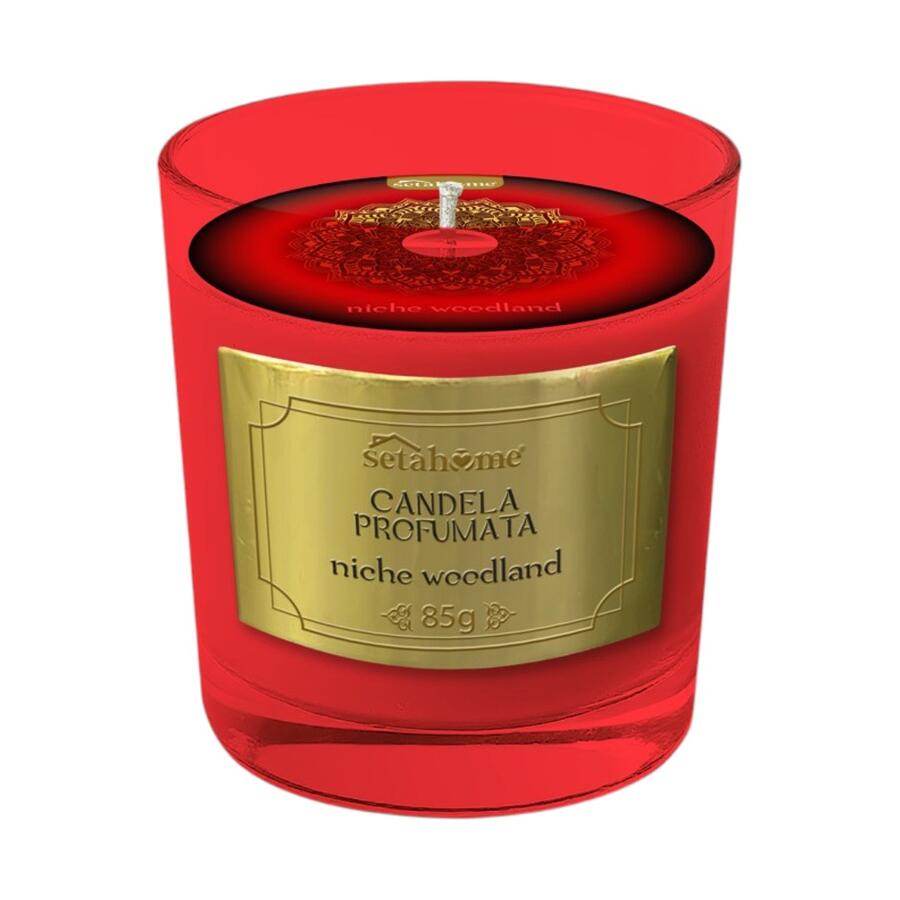 SETABLU CANDELA ARABA NICHE WOODLAND 85 GR (Confezione da 12 pezzi) 