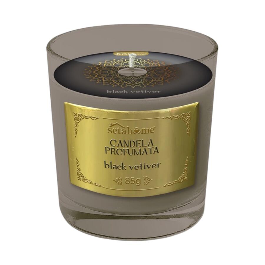 SETABLU CANDELA ARABA BLACK VETIVER 85 GR (Confezione da 12 pezzi) 