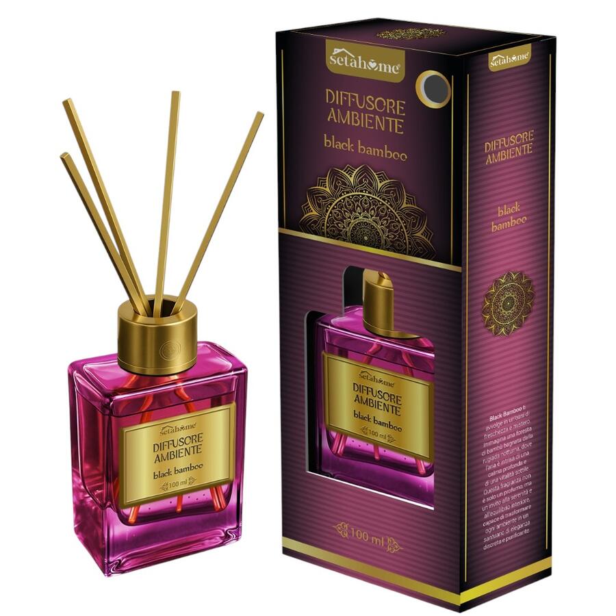 SETABLU DIFFUSORE AMBIENTE ARABO 100 ML BLACK BAMBOO (Confezione da 12 pezzi) 