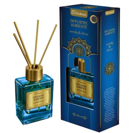 SETABLU DIFFUSORE AMBIENTE ARABO 100 ML WOODY & SILVER (Confezione da 12 pezzi) 