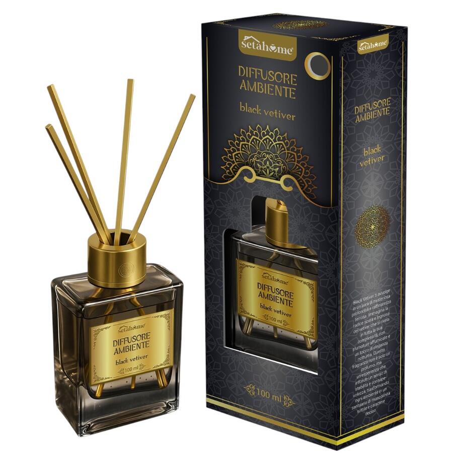 SETABLU DIFFUSORE AMBIENTE ARABO 100 ML BLACK VETIVER (Confezione da 12 pezzi) 