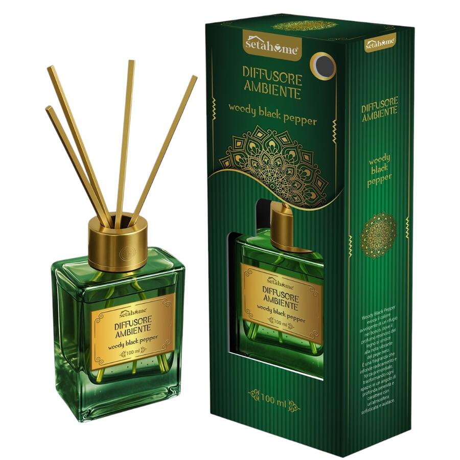 SETABLU DIFFUSORE AMBIENTE ARABO 100 ML WOODY BLACK PEPPER (Confezione da 12 pezzi) 