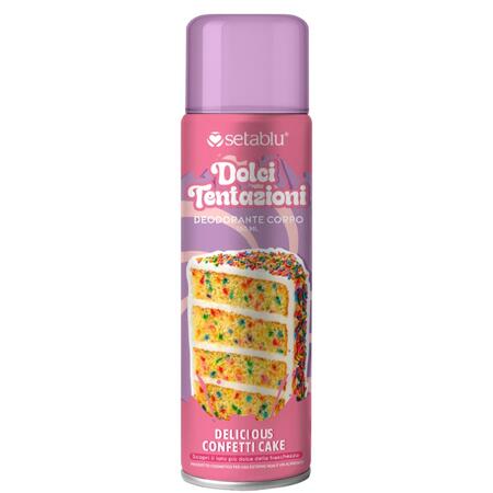 SETABLU DEODORANTE CORPO DELICIOUS CONFETTI CAKE 150 ML (Confezione da 12 pezzi) 