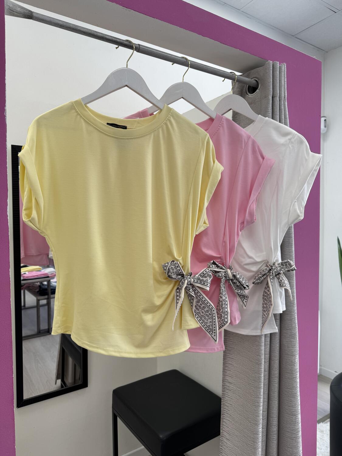 NOVITÀ T-shirt con foulard laterale