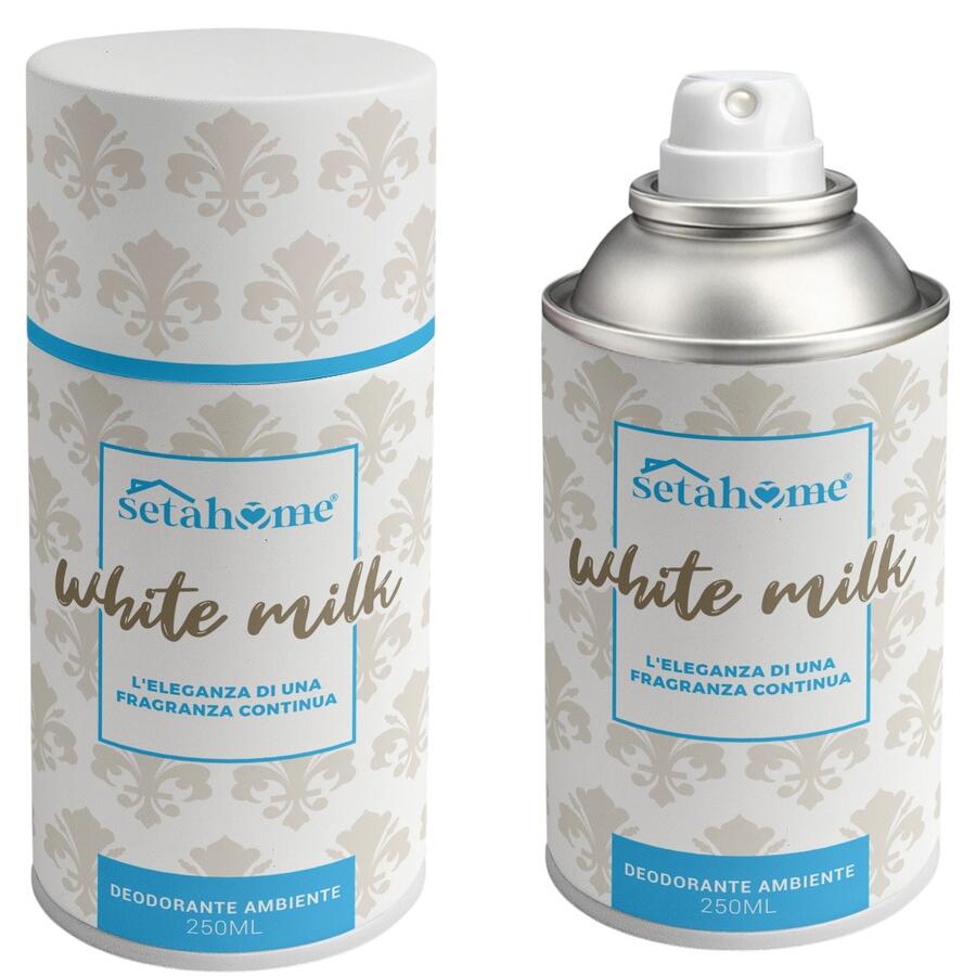 SETABLU DEO AMBIENTE WHITE MILK 250 ML (Confezione da 12 pezzi)