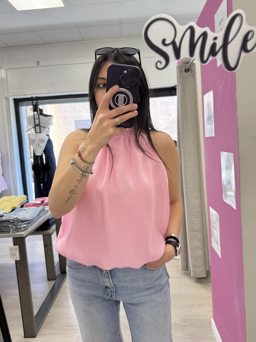 NOVITÀ Blusa a palloncino in lyocell