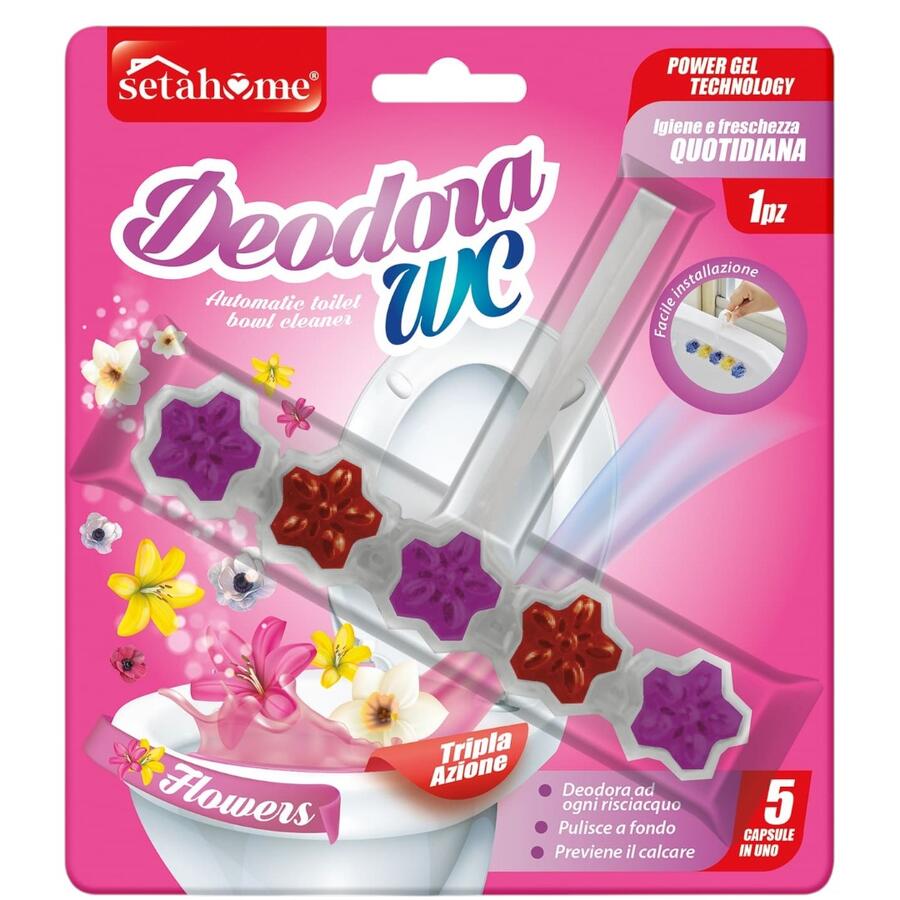 SETABLU DEODORANTE WC 50 GR FLOWERS (Confezione da 24 pezzi) 