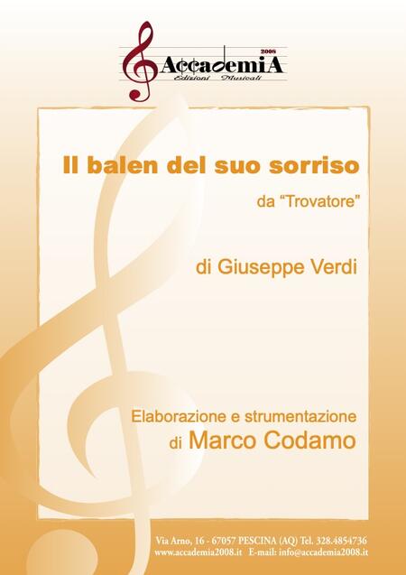 IL BALEN DEL SUO SORRISO da "Il Trovatore" (Per Banda) - Marco Codamo / Giuseppe Verdi