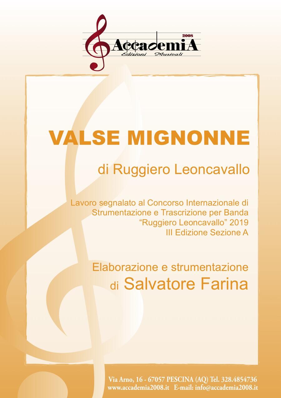 VALSE MIGNONNE (Per Banda) - Salvatore Farina / Ruggiero Leoncavallo