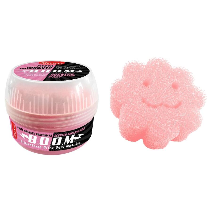 SETABLU PASTA BOOM MULTIFUNZIONE 500 GR CON SPUGNA INCLUSA (Confezione da 6 pezzi) 