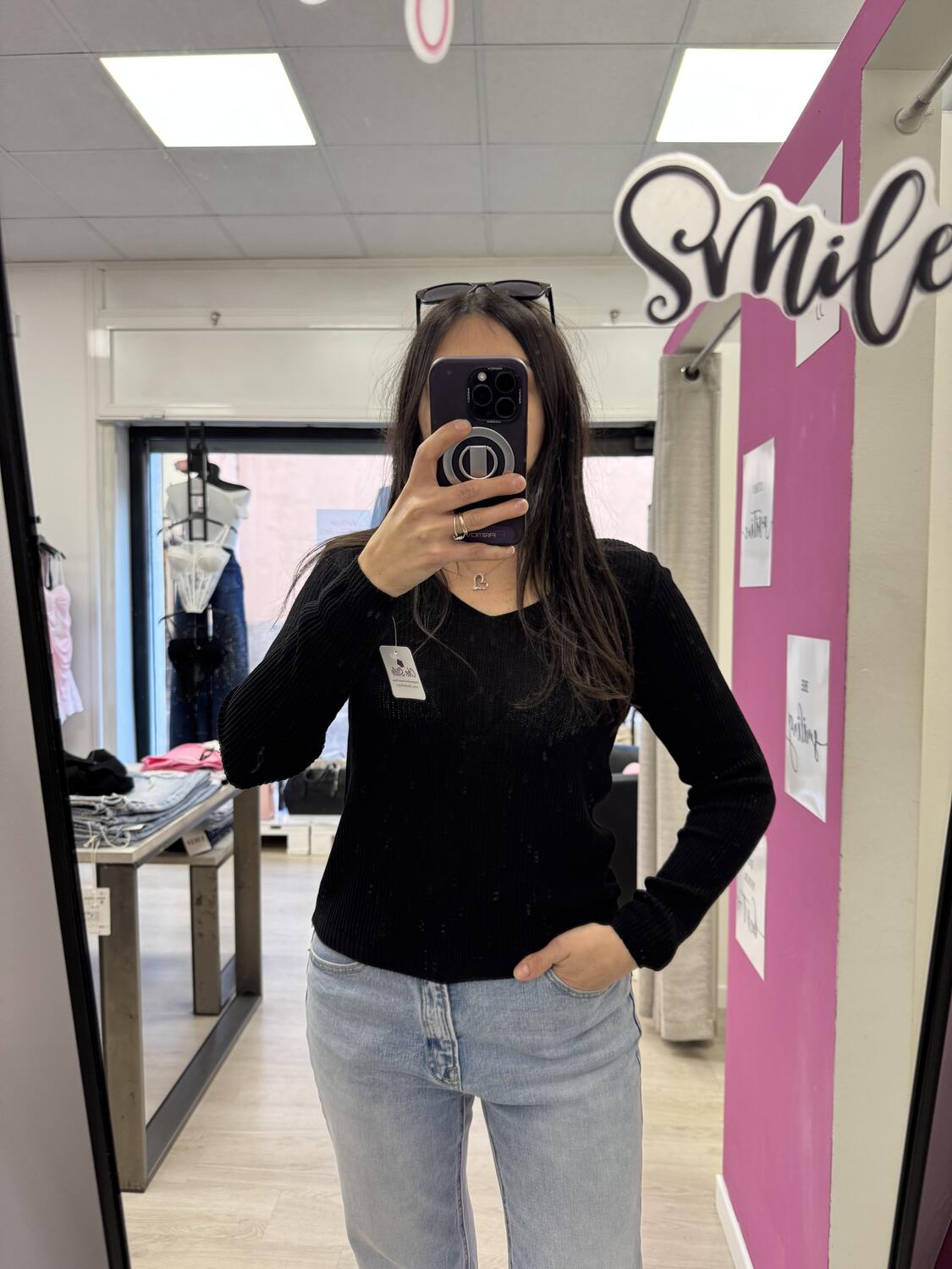 NOVITÀ Pull scollo a V in viscosa