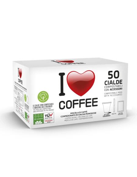 50 CIALDE CAFFE' + KIT 50 BICCHIERINI 50 PALETTE 50 BUSTINE DI ZUCCHERO
