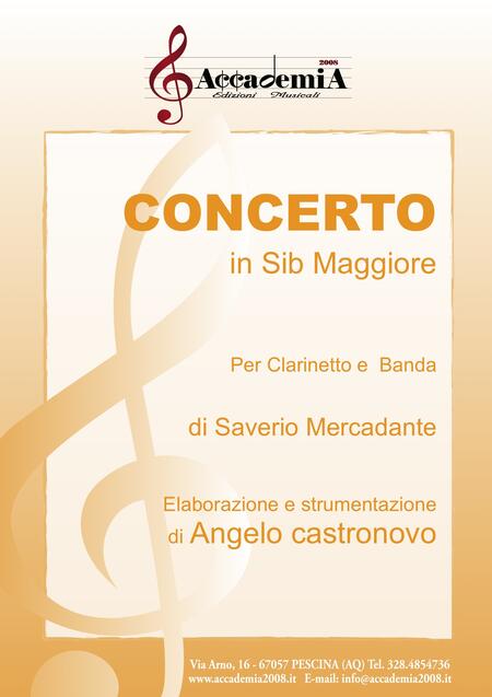 CONCERTO IN SIb MAGGIORE (Per Banda) - Angelo Castronovo / Saverio Mercadante