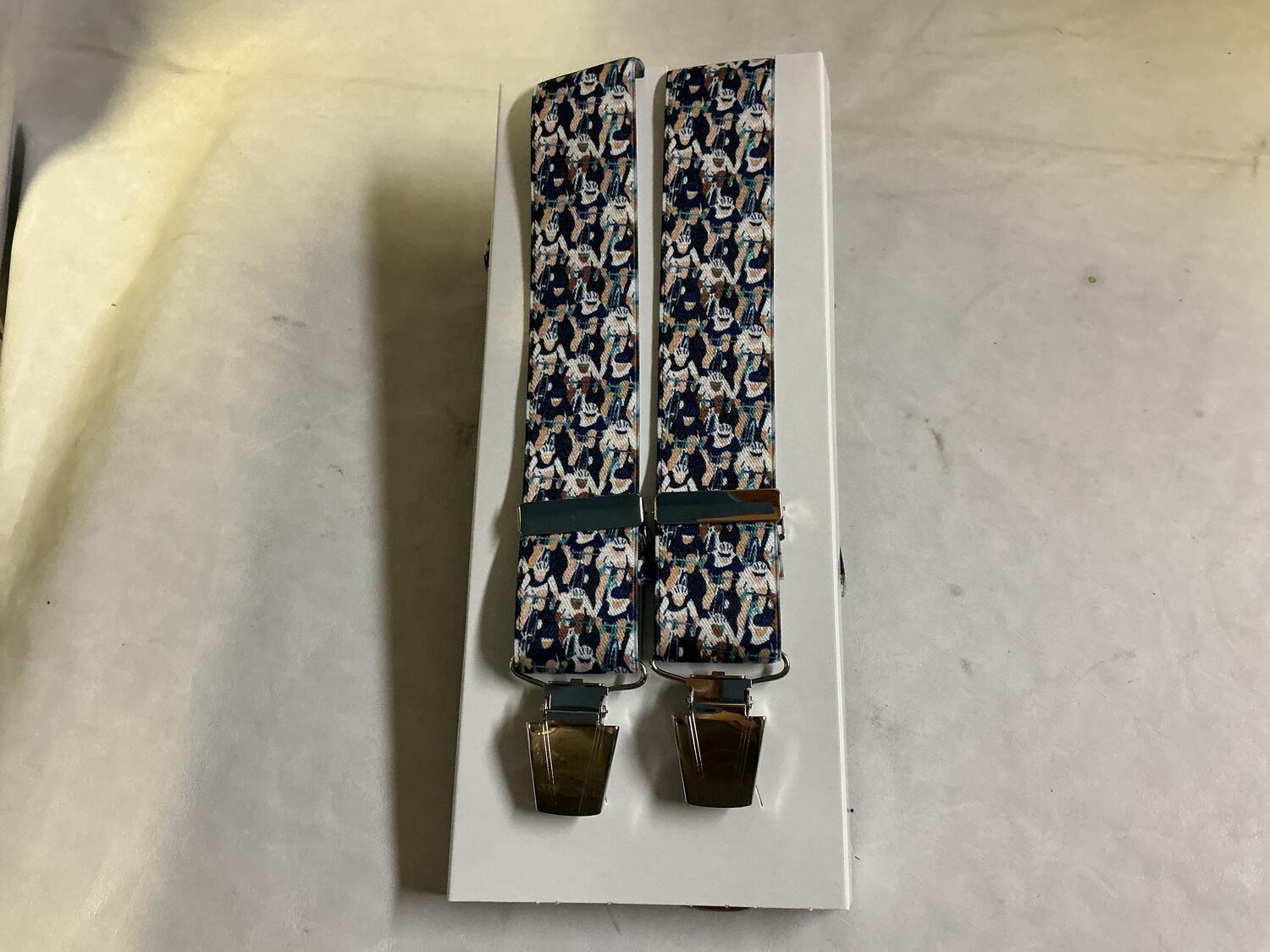 Bretelle Astratta Blu