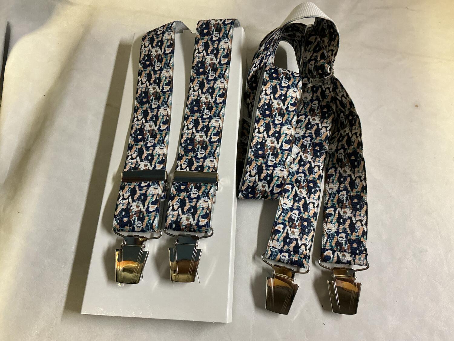 Bretelle Astratta Blu