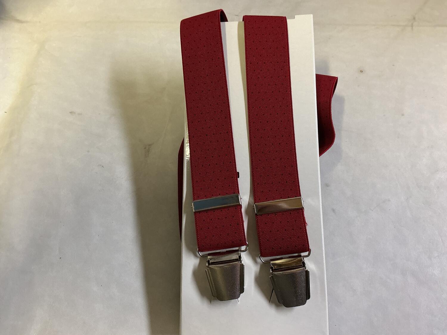 Bretelle Rosso Vivo Puntinata