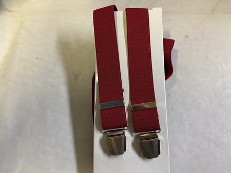 Bretelle Rosso Vivo Puntinata