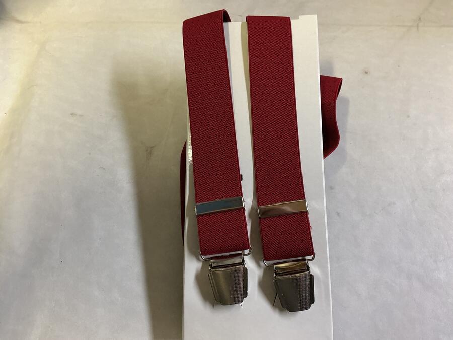 Bretelle Rosso Vivo Puntinata