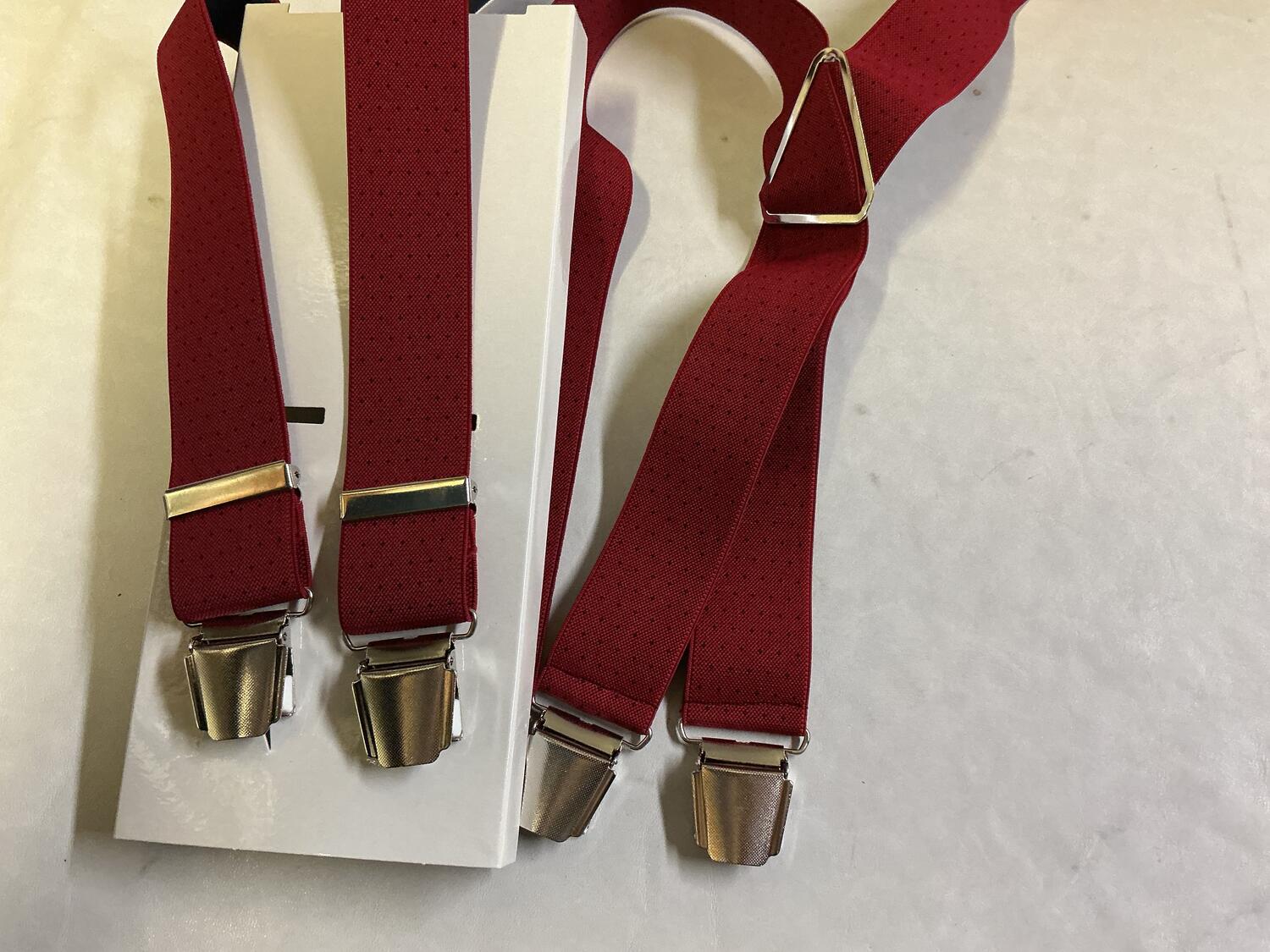 Bretelle Rosso Vivo Puntinata